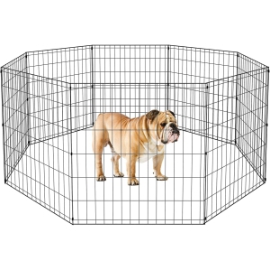 BestPet Metal Wire Playpen, 30 Inch Tall Black