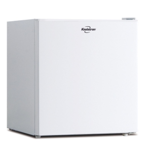 Koolatron 1.7 Cu Ft Compact Fridge With Freezer, White, Compressor Mini Fridge, Reversible Door, Flat Back, Removable Shelf For Dorm, Office, Rec Room