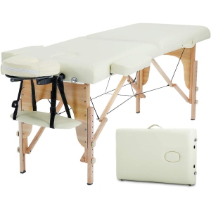 Massage Table Massage Bed Spa Bed 84 Inches Long Portable 5 Folding W/Carry Case Table Heigh Adjustable Salon Bed Face Cradle Bed