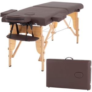 Massage Table Massage Bed Spa Bed 84 Inches Long Portable 3 Folding W/Carry Case Table Heigh Adjustable Salon Bed Face Cradle Bed