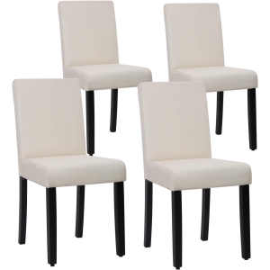 Dining Chairs Set of 4 Elegant Design Modern Fabric Upholstered Dining Chairs