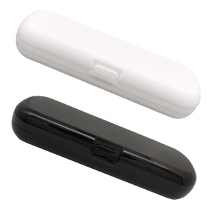 2 Pcs Electric Toothbrush Travel Case, Portable Travel Toothbrush Holder for Oral-B Pro and Other Electric Toothbrush Set (White and Black)