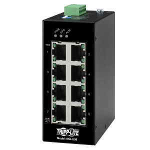 TRIPP LITE 8-Port Unmanaged Industrial Gigabit Ethernet Switch (NGI-U08)