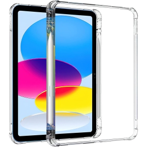 Case for iPad 10th Generation 2022 iPad 10.9 Inch Case with Built-in Pencil Holder Clear Shock-Absorption Scratch Resistant Premium Flexible TPU Cover Case for iPad 10th Gen