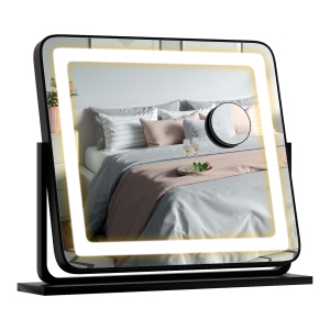 Costway Hollywood Vanity Makeup Mirror with 3-Color LED Lights & Smart Touch Control