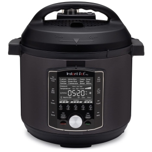 Instant Pot Pro 10-in-1 Pressure Cooker, Slow Cooker, Rice/Grain Cooker, Steamer, Saut, Sterilizer, and Warmer, Includes App With Over 800 Recipes, Black, 6 Quart