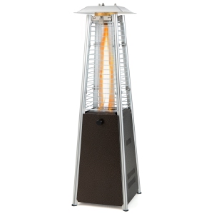 Costway 35" Portable Tabletop Pyramid Patio Heater Steel Propane gas 10000 BTU