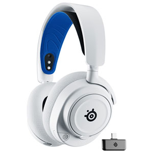 Steelseries Arctis Nova 7P Wireless Gaming Headset for PC / PS4 / PS5 / Nintendo Switch - White
