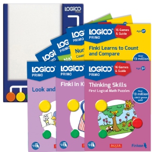LOGICO The Learning Game - 7 Primo Games + Gameboard (Pack A)
