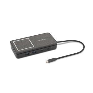 Kensington USB-C Dual 4K Portable Mobile Dock with Qi Charging - Pantone Black C (K32800WW)