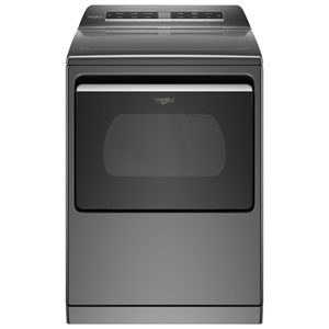Whirlpool 7.4 Cu. Ft. Gas Dryer with Moisture Sensing, Steam, Energy Star & Wi-Fi (WGD8127LC) - Chrome Shadow
