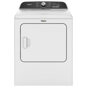 Whirlpool 7 Cu. Ft. Electric Dryer with Moisture Sensing, Steam & 11 Drying Cycles (YWED6150PW) - White