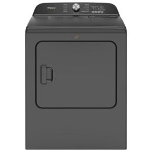 Whirlpool 7 Cu. Ft. Electric Dryer with Moisture Sensing, Steam & 11 Drying Cycles (YWED6150PB) - Volcano Black