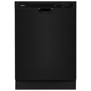 Whirlpool 24" 57dB Front-Control Heated Dry Dishwasher ENERGY STAR (WDF341PAPB) - Black