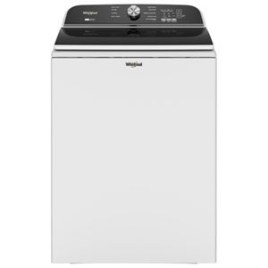 Whirlpool 6.1 Cu. Ft. (IEC) Top Load Agitator Washer with Deep Water Wash and Turbo/Speed Wash - Energy Star (WTW6157PW) - White
