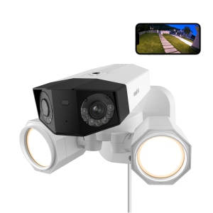 Reolink 4K 180° Dual Lens Floodlight Security Camera, Person/Vehicle Detection, Color Night Vision, Two-Way Audio, Power over Ethernet