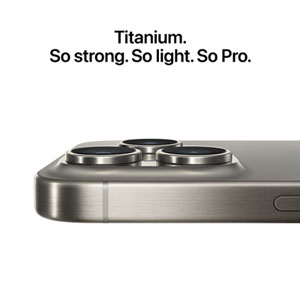 TELUS Apple iPhone 15 Pro 128GB - White Titanium - Monthly
