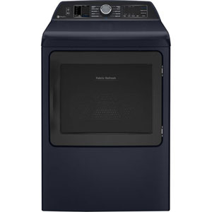 Open Box - GE Profile 7.3 Cu. Ft. Electric Steam Dryer (PTD90EBMTRS) - Sapphire Blue - Scratch & Dent