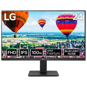 LG 24" FHD 100Hz 5ms IPS FreeSync Moniteur (24MR400) - noir - Seulement chez Best Buy