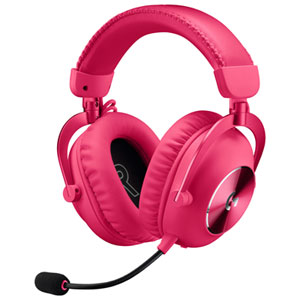 Logitech G PRO X 2 LIGHTSPEED Wireless Gaming Headset for PC / PS4 / PS5 - Magenta