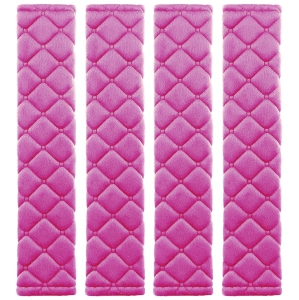 Seat Belt Cover Pad Seatbelt Car Strap Covers 4Pcs Seat Cover Soft Shoulder pad for Helping Protect Your Shoulder from The Rubbing Kids for Kids&Adults (pink02)