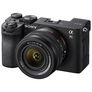 Appareil photo sans miroir plein format Sony Alpha 7C II avec kit d'objectif 28-60mm - Noir