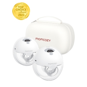 Momcozy M5 All-in-one Breast Pump, Double Portable Hands-Free Wearable Breast Pump with 3 Modes & 9 Levels, 24mm