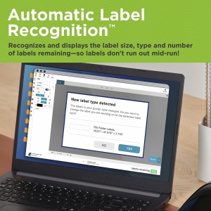 DYMO LabelWriter 550 Turbo Label Printer, Label Maker with High-Speed Direct Thermal Printing, Automatic Label Recognition, Prints Variety of Label Types Through USB