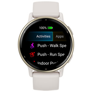 Garmin vívoactive 5 Active AMOLED 42mm Bluetooth Fitness GPS Smartwatch - Ivory