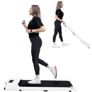 MotionGrey Walking Pad Treadmill for home - Slim Portable Under Desk Training Electric Fitness Pad for Cardio Workout in Home and Office - White