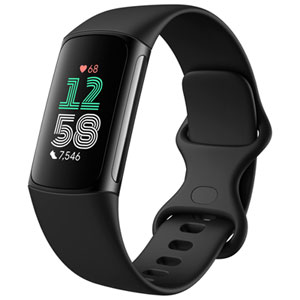 Google Fitbit Charge 6 Fitness Tracker with Heart Rate Monitor & Sleep Tracking – Built-in GPS – Obsidian/Black