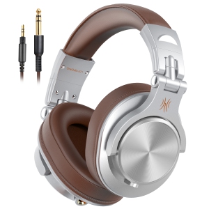 OneOdio Casque de studio filaire Casque supra-auriculaire-A71 Argent