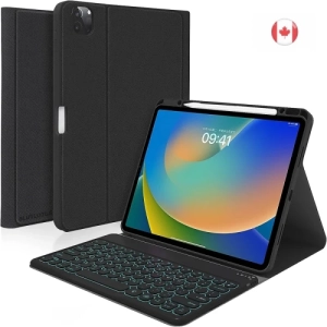 iPad Pro 12.9" Keyboard Case ( 6th , 5th , 4th Gen) 2022/2021/2020 - Built-in Pencil Holder, Detachable Wireless Keyboard, Magnetic Smart Cover