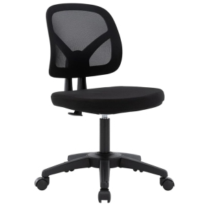 Low-Back Home Office Chair, Height Adjustable Computer Chair Task Chair with Swivel Casters and Holp up to 250lbs