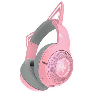 Casque de jeu Razer Kraken Kitty Edition V2 avec microphone pour PC - Rose