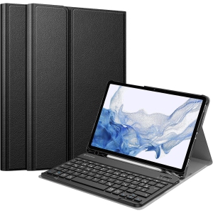 Keyboard Case for Samsung Galaxy Tab S8 / Tab S7 11 inch (Model SM-X700/X706/T870/T875/T876) with S Pen Holder, Slim Lightweight Stand Cover w/Detachable Wireless Bluetooth Keyboar