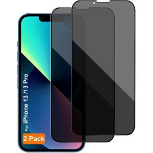 Designed for iPhone 14 Screen Protector for iPhone 13/13 Pro Privacy Screen Protectors Tempered Glass [Case Friendly] [Anti Scratch] [Full Coverage] for iPhone 14/13 Pro 6.1 Inch