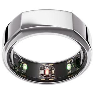 Oura Ring Gen3 - Heritage - Size 6 - Silver | Best Buy Canada