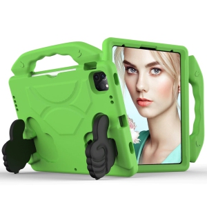 Silicone Shockproof Child Kids Protective Stand Case Kickstand Cover for iPad 10th Gen. / iPad (A16) 11th Gen., Green