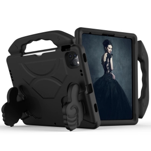 Silicone Shockproof Child Kids Protective Stand Case Kickstand Cover for iPad 10th Gen. / iPad (A16) 11th Gen., Black