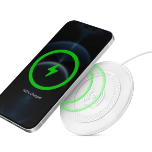 HyperGear 15W ChargePad Pro Wireless Fast Charger w/ USB-C Hub - White