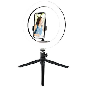 Monster MSV7-1012-MWT 10 in. Multicolor LED Ring Light with Flexible Tripod, Ideal for Videos/Streaming