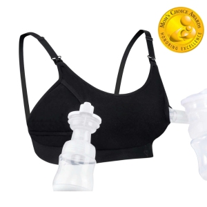 Momcozy Hands Free Pumping Bra, Adjustable Breast-Pump Holding and Nursing Bra