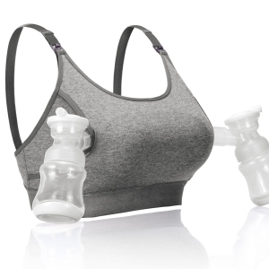 Momcozy Hands Free Pumping Bra, Adjustable Breast-Pump Holding and Nursing Bra