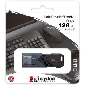 Kingston 128GB 3.2 USB DataTraveler Exodia Onyx USB Drive
