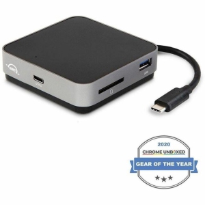 OWC Travel Dock USB C Docking Station, 4k Resolution Universal Laptop Docking Station with Charging 100W, Thunderbolt 3, HDMI 2.0, and SD Card, 5 Ports of Connectivity, Space Grey