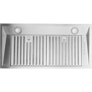 Vesta Toronto 1000CFM 36'' Wide Stainless Steel Insert Range Hood With A Bevel Bottom, 2 Strong Motors, Mechanical Buttons Control, Dishwasher Friendly Baffle Filters, 2 LED Lights