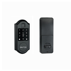 DALTON SMART LOCKS Smart Lock Home Lock Fingerprint Bluetooth Deadbolt 1 3/8 -2 inches Doors Black