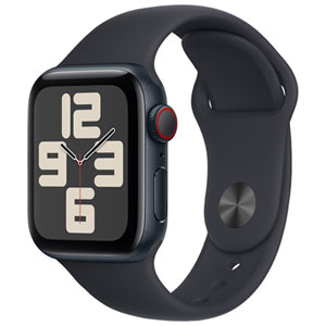 Rogers Apple Watch SE (GPS + Cellular) 40mm Midnight Aluminum Case w/Midnight Sport Band - S/M - Monthly Financing
