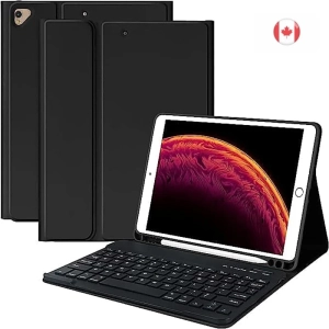 iPad 10 Keyboard Case for iPad 11 iPad 10 10.9-inch 2022 - Detachable Bluetooth Keyboard, Folio Cover with Pencil Holder, Rechargeable - Black